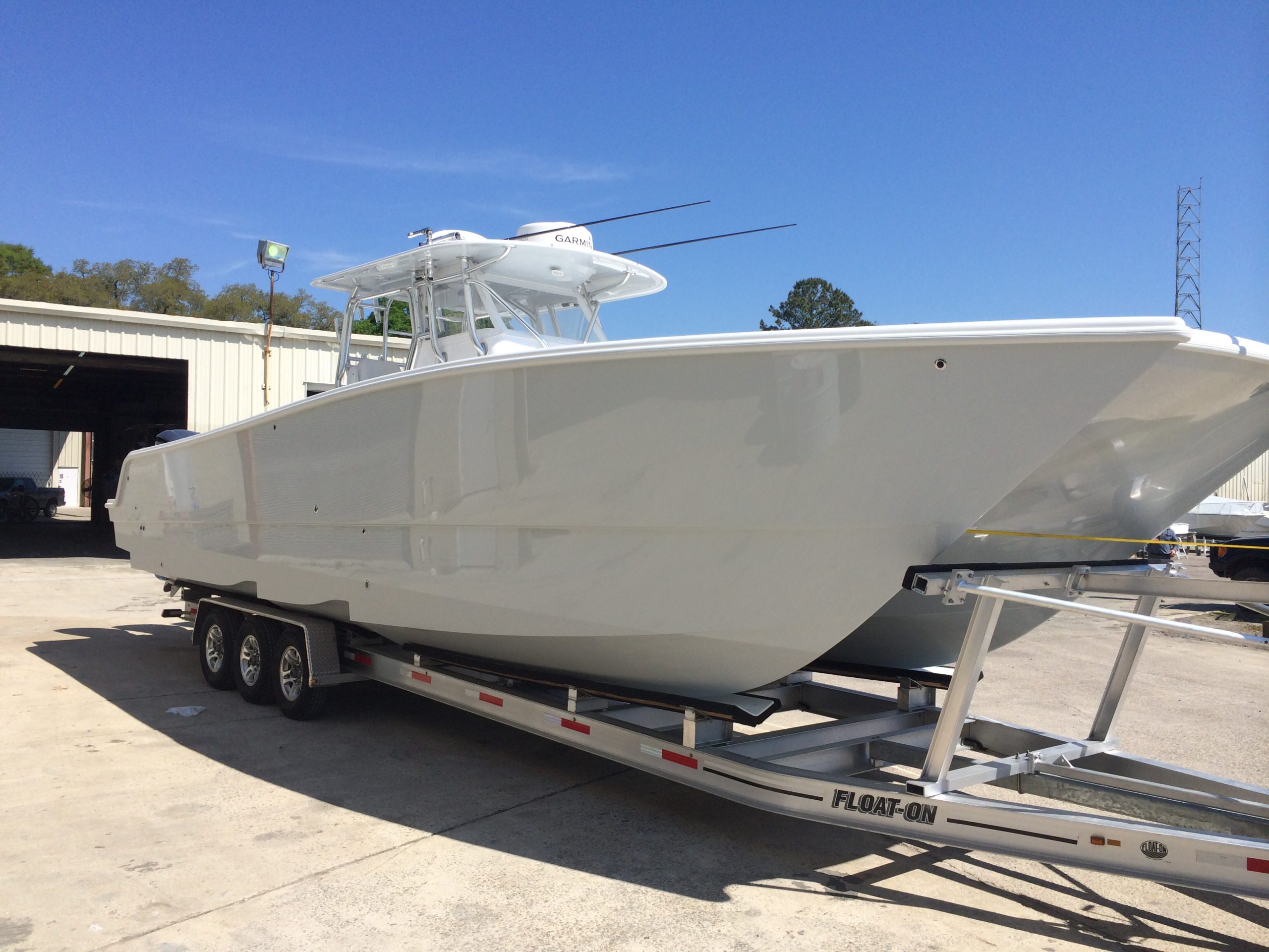 transporting newly purchased boat to new owners